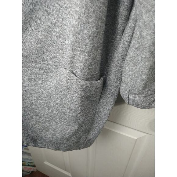 Mod Ref Woman M Duster Grey Pullon Casual Comfort Pocket Long Sleeve - Picture 5 of 8